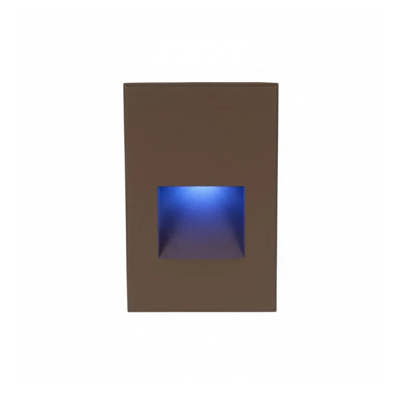 WAC Lighting Led200 5 in. Step Light, Bronze on Aluminum, Blue LED