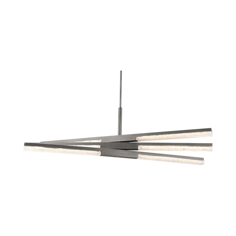Minx Linear LED Pendant Light Antique Nickel / 6-Light