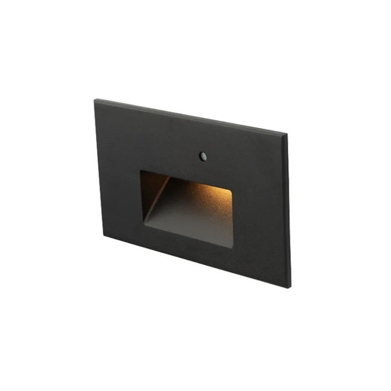 WAC Lighting 5" Wide LED Step Light with Photocell Brushed Nickel / 3000K