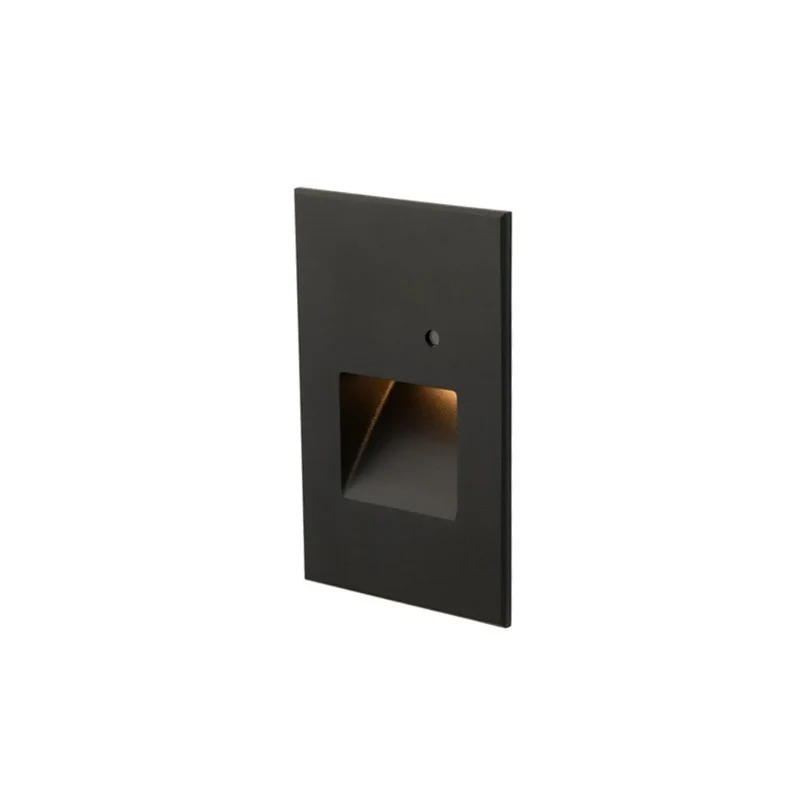 WAC Lighting Led20 Vert 5 in. Step Light, Black on Aluminum Black