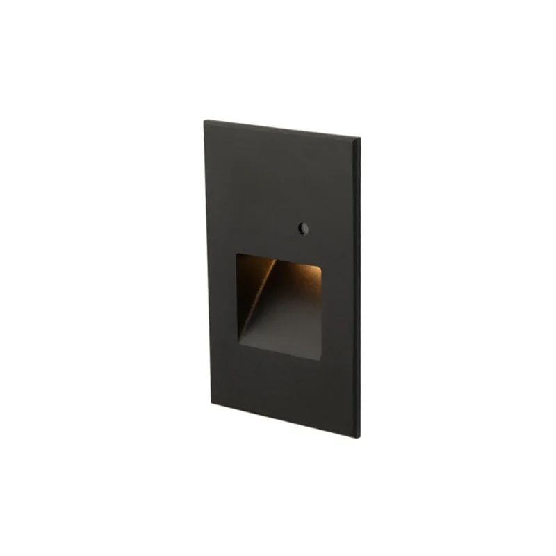 WAC Lighting 5" High LED Step Light with Photocell Black