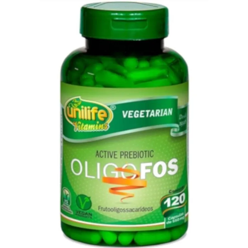 Oligo-fos Prebiótico Ativo Vegano 120 Cápsulas De 550 Mg
