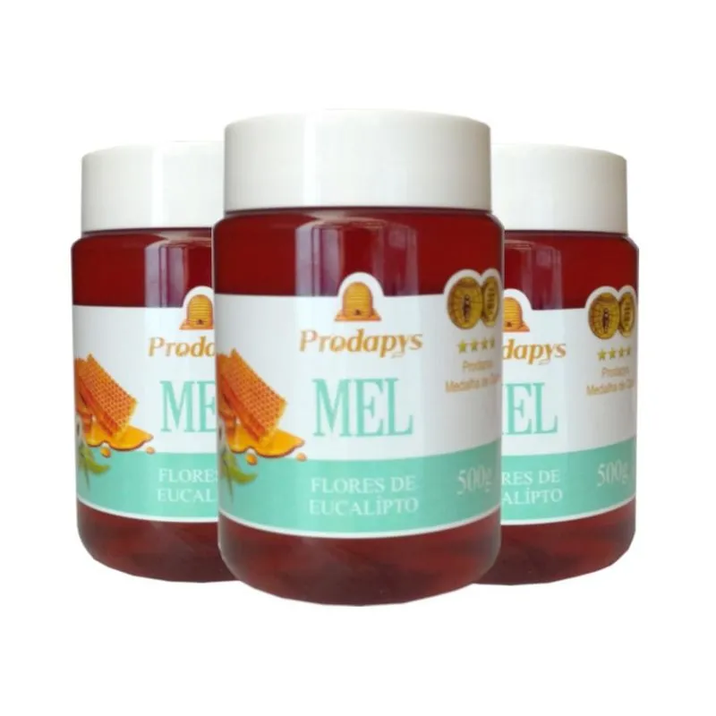 Mel Flores De Eucalipto 500g O Melhor Mel Do Mundo Kit Com 3