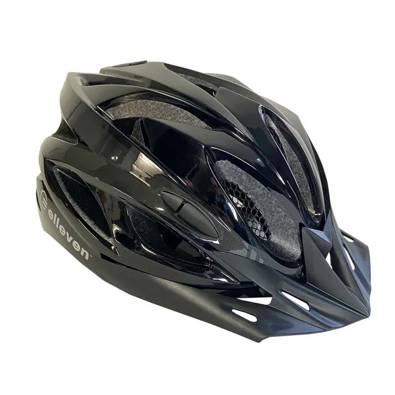 Capacete Adulto Ciclista Bike Viseira E Led Inmold M Preto