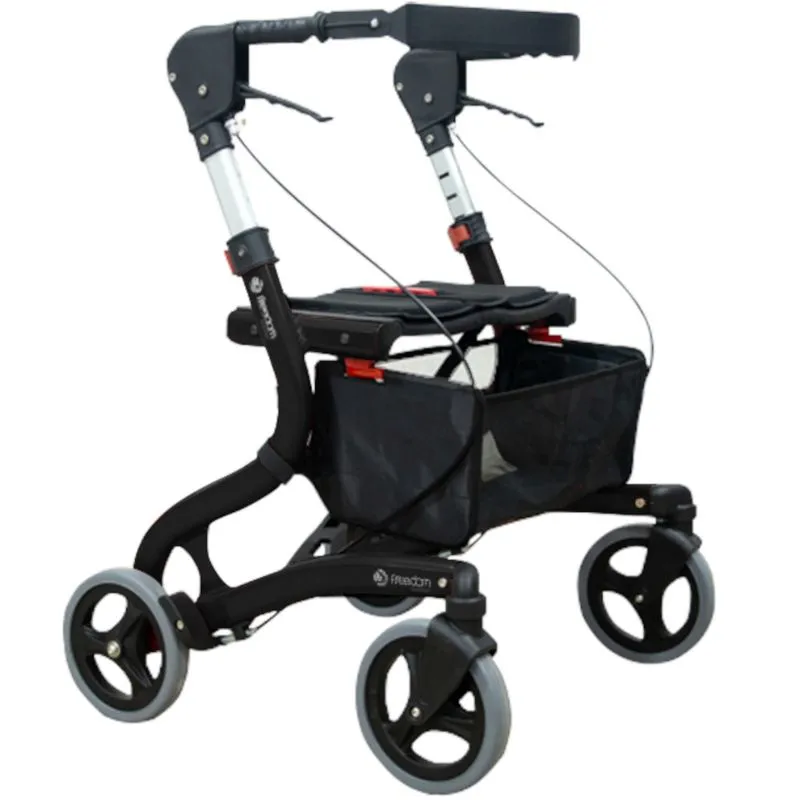 Andador Ortopédico Para Adultos E Idosos Walker Preto Tamanho P Freedom
