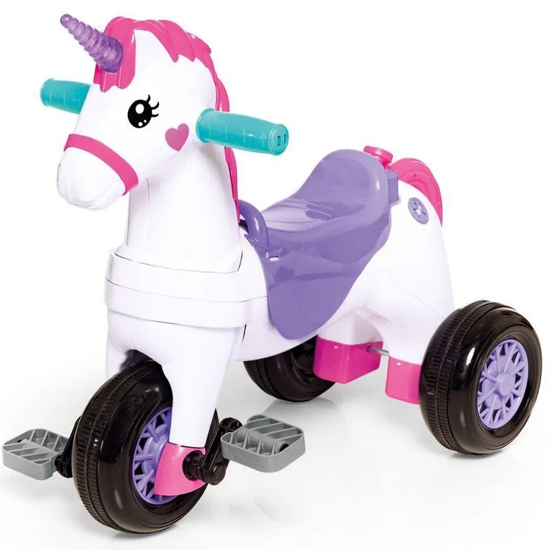 Triciclo Unicórnio Fantasy Calesita Para Meninas