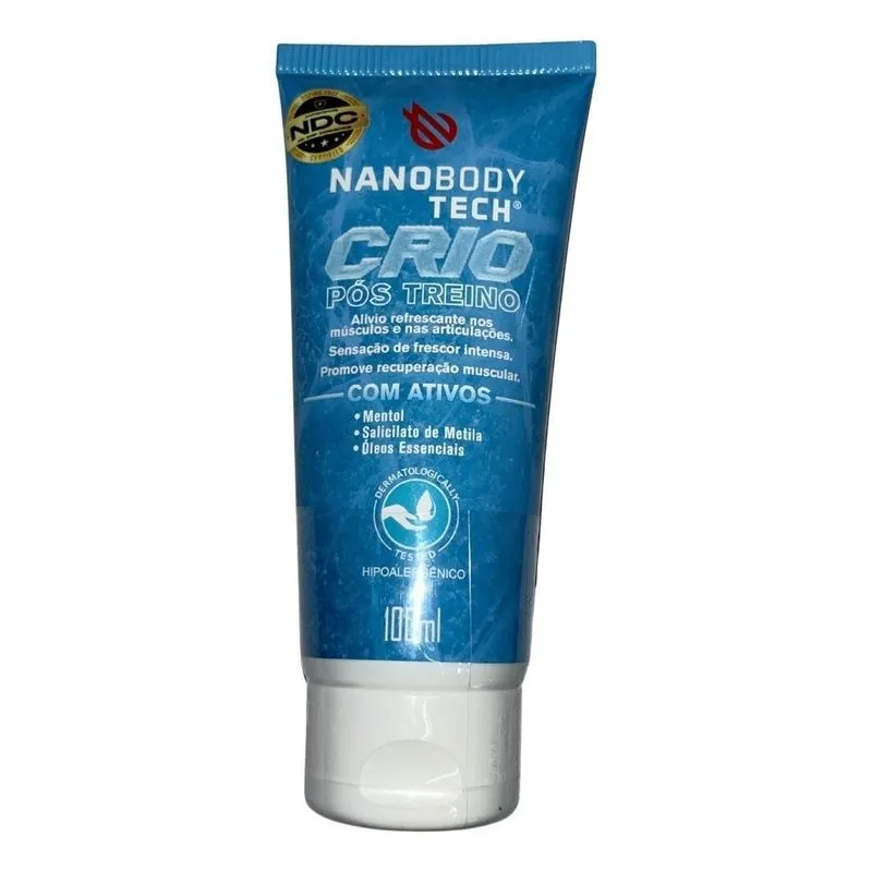 Creme Gel Refrescante Crio Pós Treino Relax Muscular Frescor