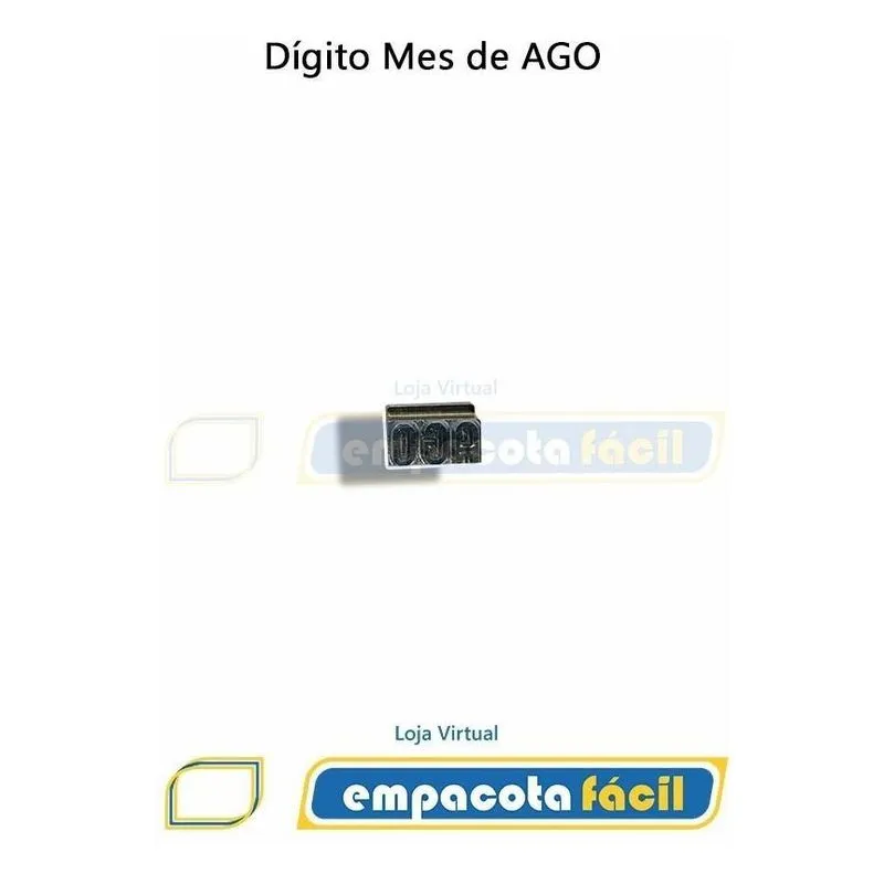 Dígitos Meses 4mm Ago