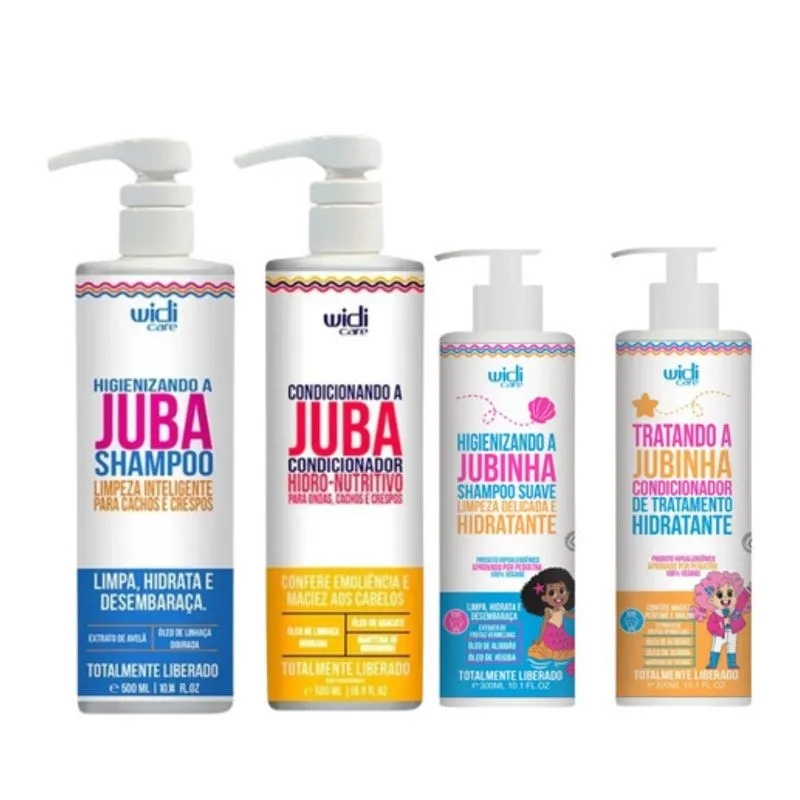 Kit Widi Care Shampoo E Condicionador Juba E Jubinha 4 Itens