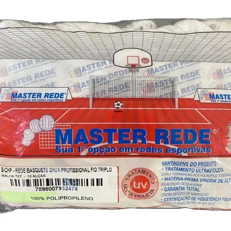 3x Rede Basquete Profissional Chuã Master Rede +