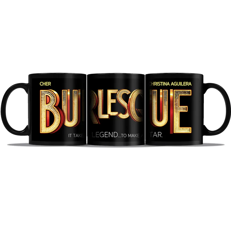 Caneca Preta Burlesque Cher Christna Aguilera Filme Musical