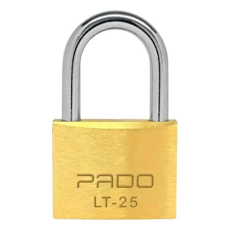 10x Cadeado Pado 25mm Nivel 2 Uso Cotidiano 2 Chaves Latao