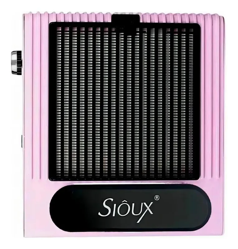 2x Aspirador Grelha Rosa Coletor De Pó 80w Unhas Em Gel