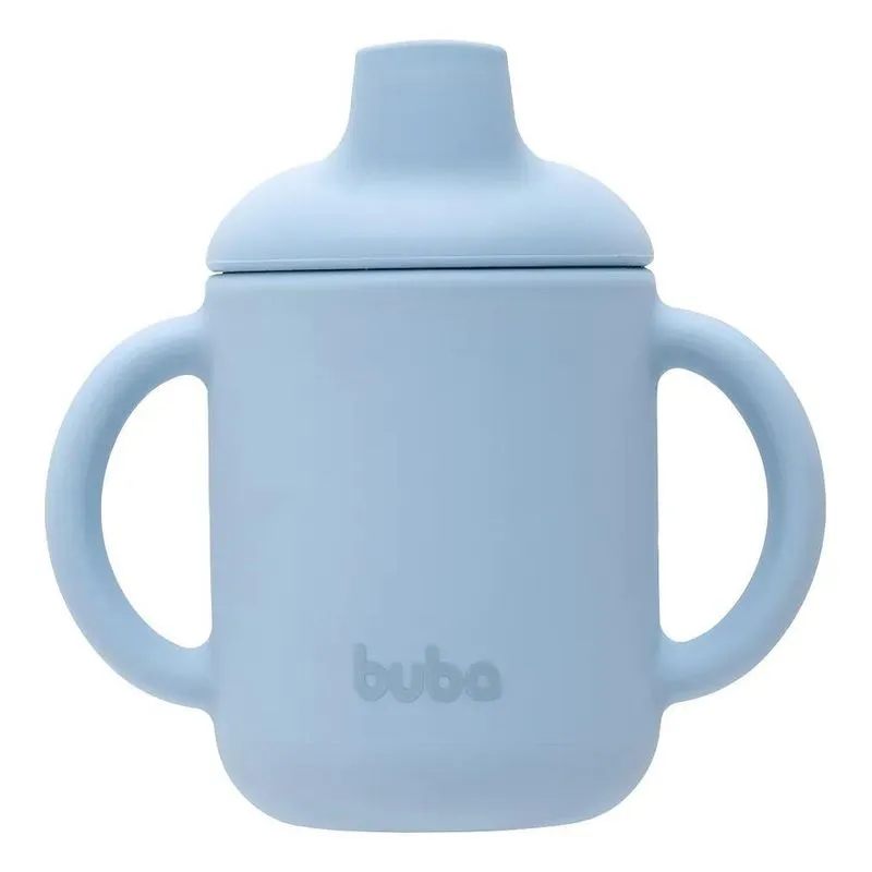 Buba, Copo De Transição Em Silicone Com Alça 120ml - Azul