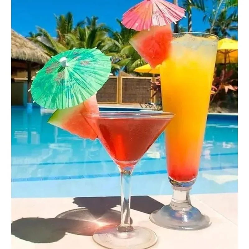 5x 144 Palitos Guarda Sol Guarda Chuva Para Drinks Bebidas F