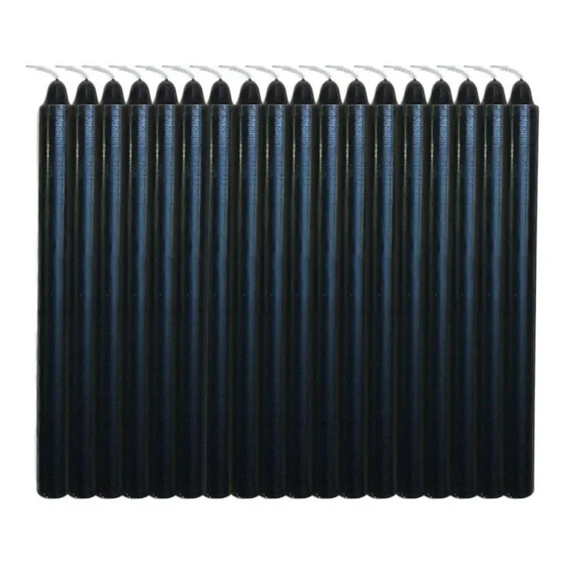 10x Velas Palito Preta 32 Unidades 18cm 1kg