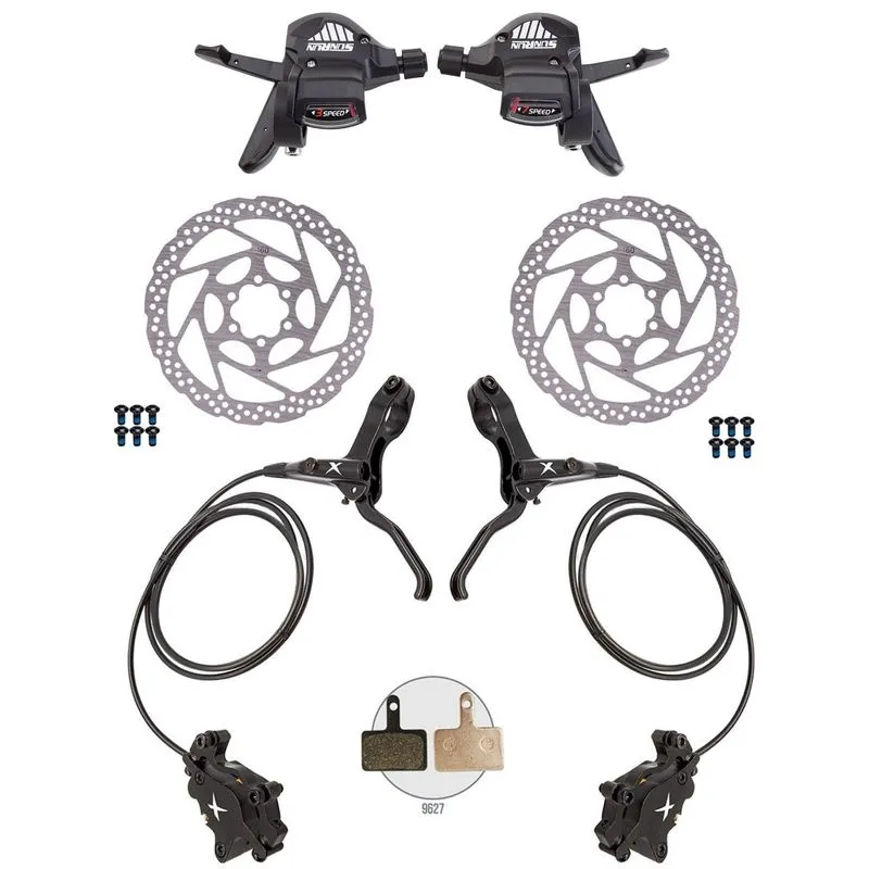 Kit Conversão Freios Hidráulicos X + Alavancas Sem Manetes