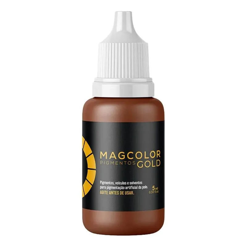 Pigmento Mag Color Gold 5ml - Cores - Cor Castanho Médio