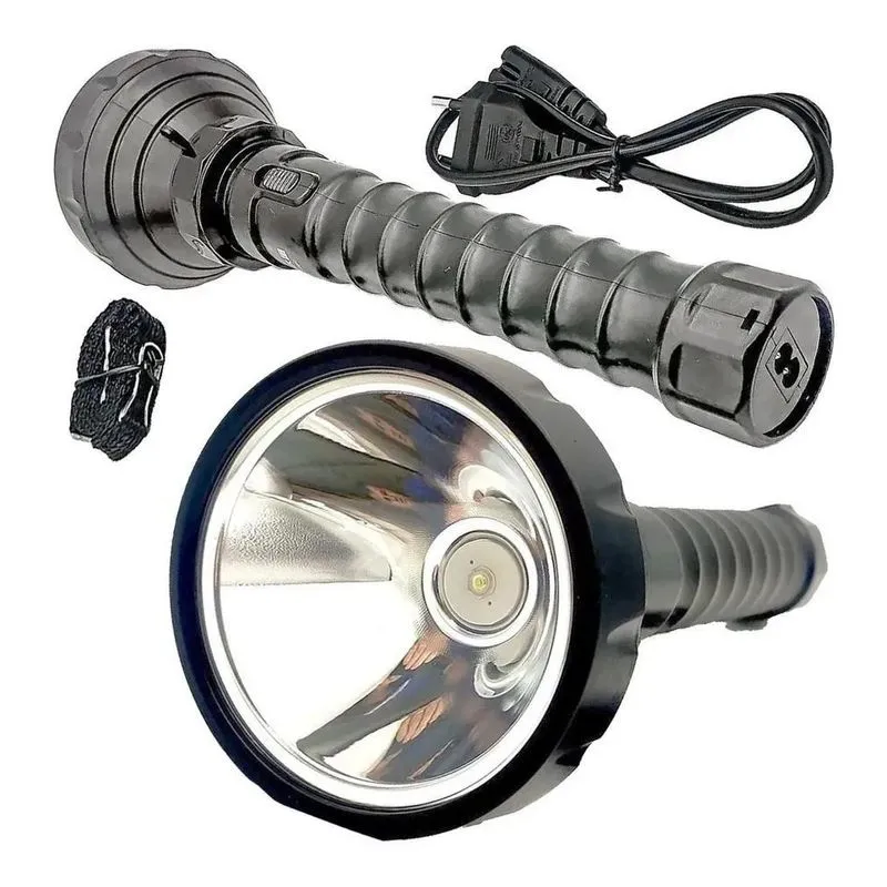 3x Lanterna Recarregável 1 Led Grande 110v 220v Dp-959c Pote