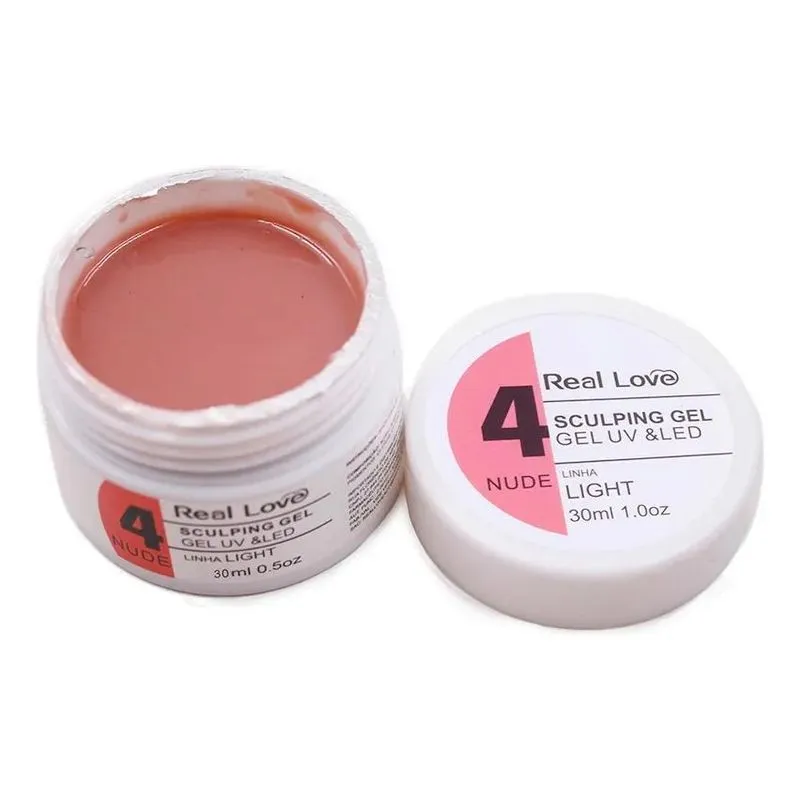 2x Gel De Modelagem Para Unhas Sculping Gel 15ml - Real Love