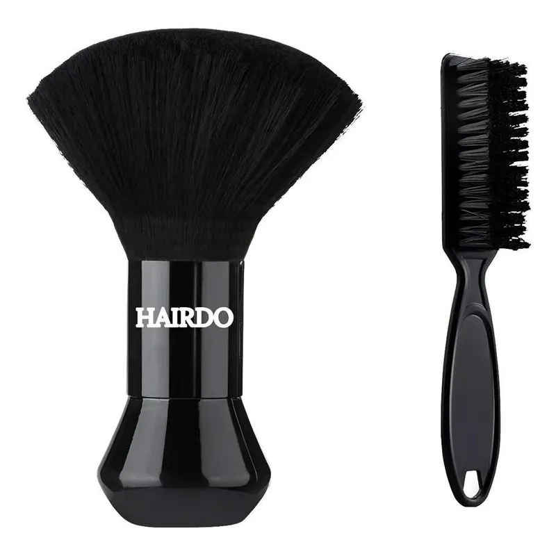 10x Kit Espanador E Escova De Disfarce Para Barbeiro Salão