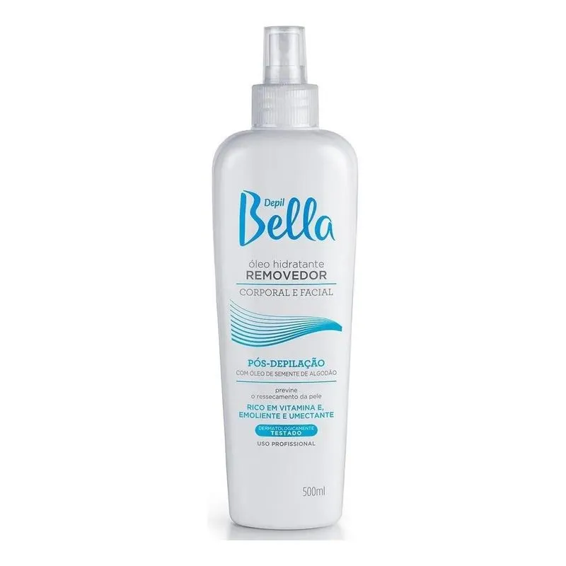 3x Óleo Hidratante Removedor Pós Depilação Depil Bella 500ml