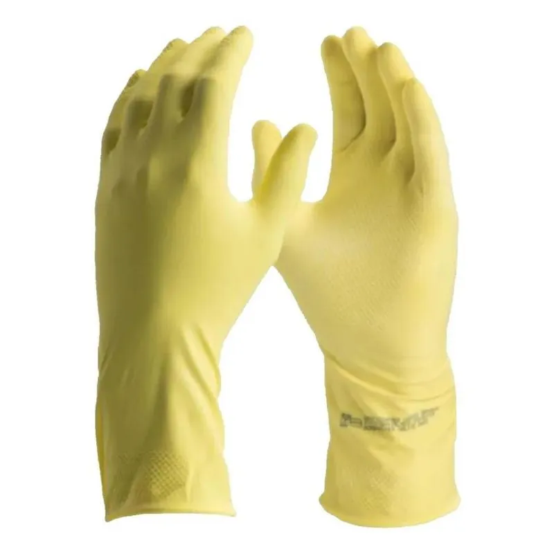 3x Luva Látex Limpeza Multiuso Cozinha Serviço Antiderrapant