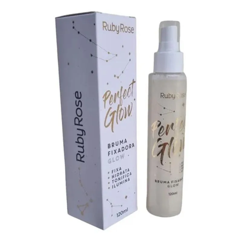 5x Bruma Fixadora Perfect Glow Ruby Rose 120ml Hb 334