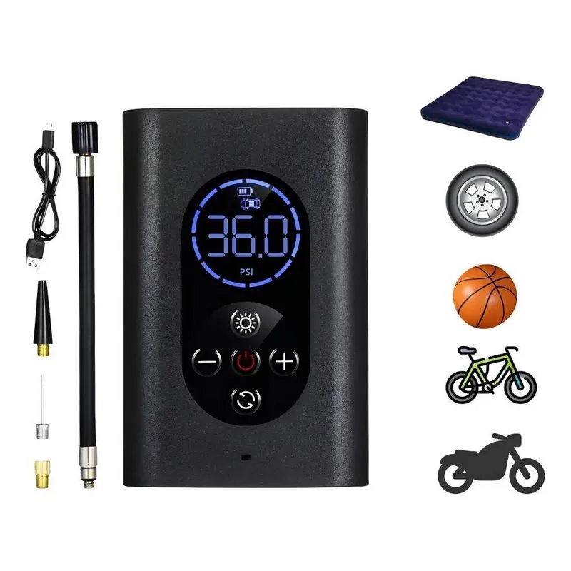 3x Calibrador Compressor Pneu Digital Bike Carro Moto Sem Fi
