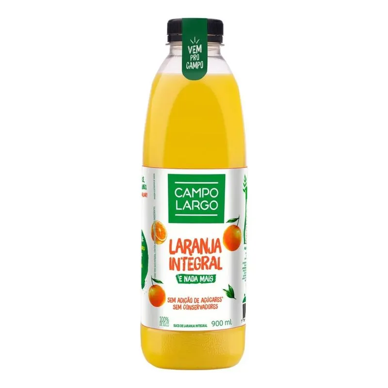 Suco De Laranja Campo Largo Sem Glúten 900 Ml