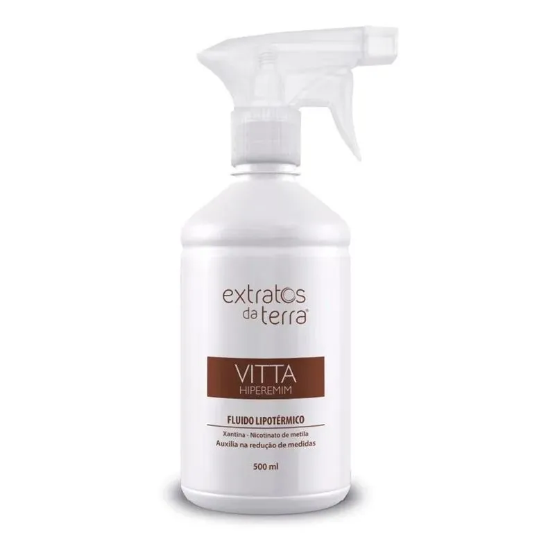 10x Fluido Lipotermico Hiperemim Vitta 500ml - Extratos Da