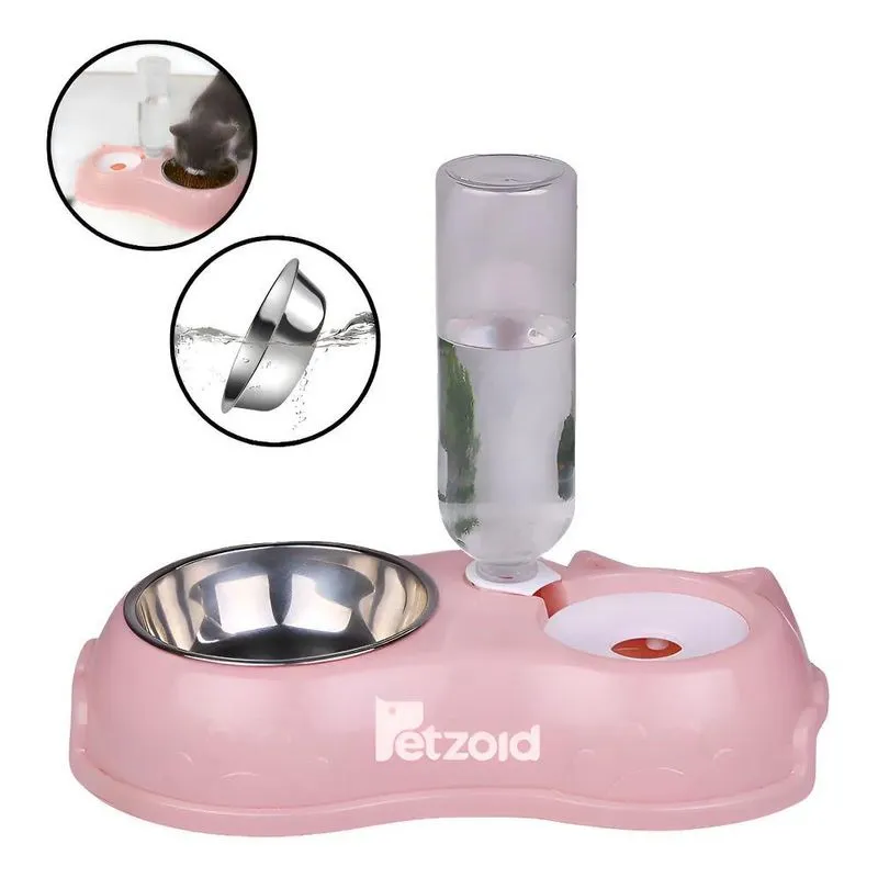 Comedouro E Bebedouro Automático Para Cães E Gatos Filhotes