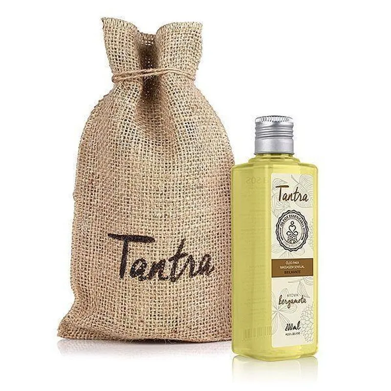 Óleo Para Massagem Sensual Tantra Bergamota 200ml