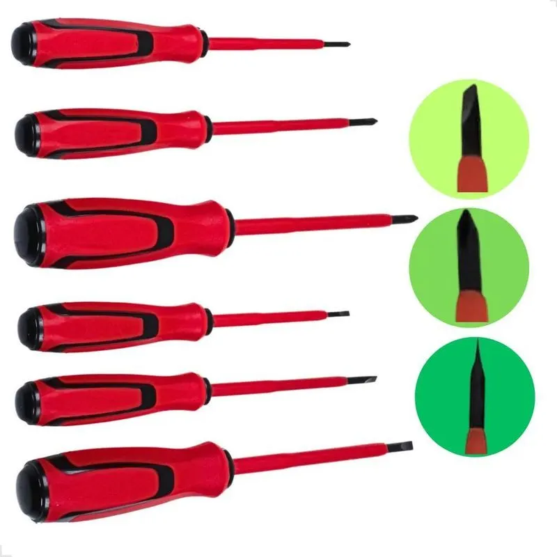 Kit De Chaves De Fenda Phillips Profissional Isolada Manual