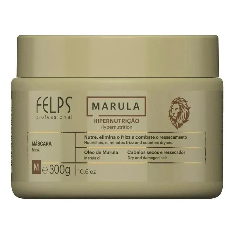 10x Felps Profissional Marula Máscara De Hipernutrição 300g