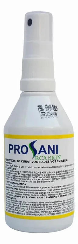 Removedor De Curativo E Adesivos Spray 100ml - Prosani