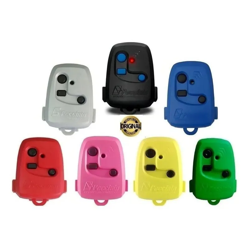 2x Controle Remoto Para Portão Peccinin Colorido Cores