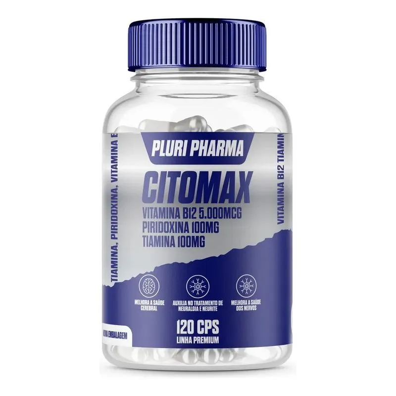 Tiamina 100mg + Piridoxina 100mg + B12 5.000mcg C/120 Cps