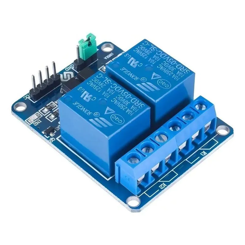 5x Módulo Relé 5v 2 Canais Arduino Raspberry Pi Automação Io