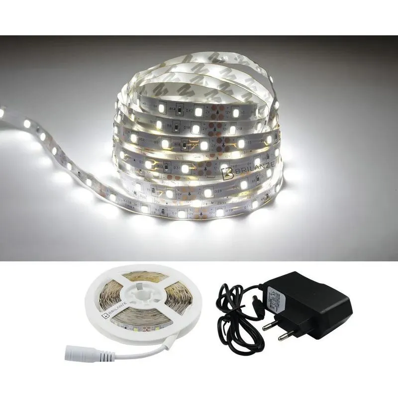 3x Fita Led 2835 Branco Frio 300 Leds 5 Metros + Fonte Cor D