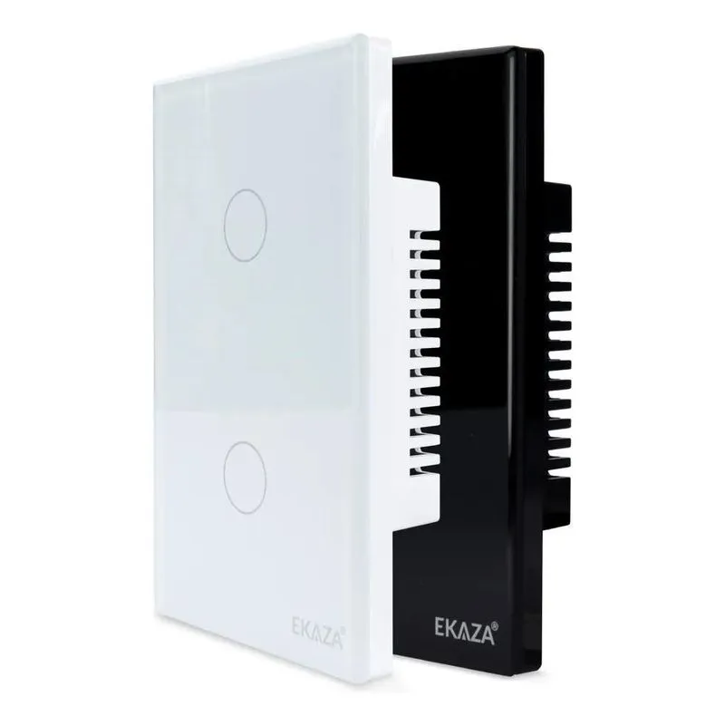 2x Interruptor Zigbee Inteligente 2 Botões Smart Touch Alexa