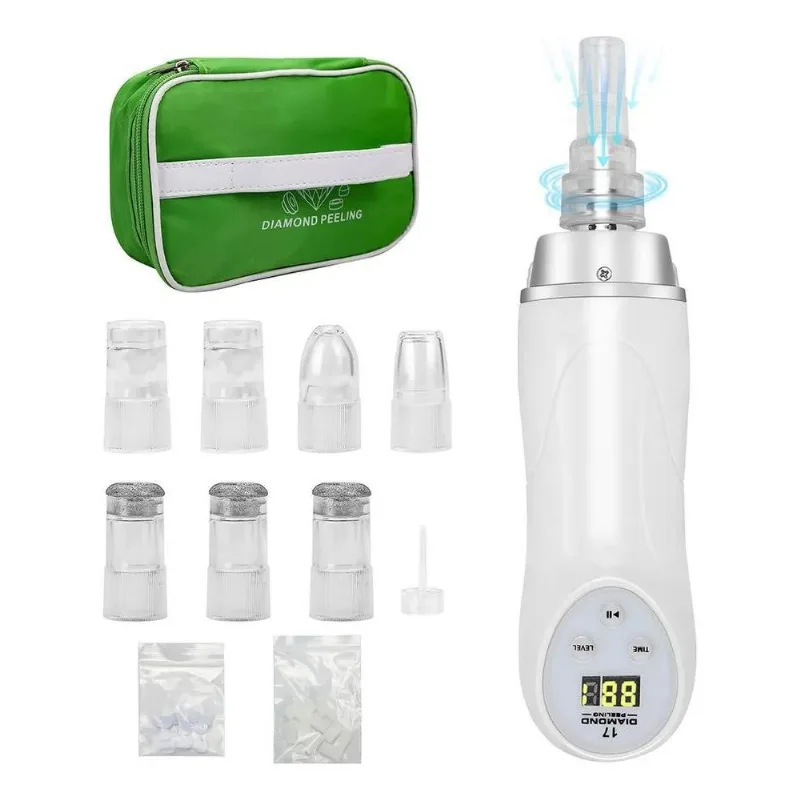 10x Peeling Diamante Dermoabrasão Sucção Remover Cravos Esp
