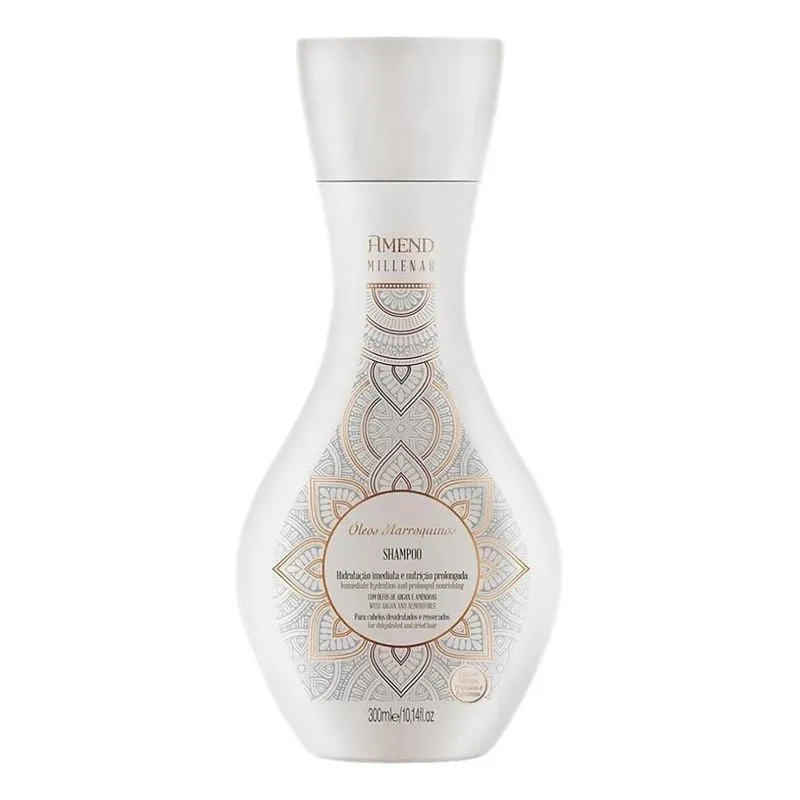 3x Shampoo Amend Millenar Óleos Marroquinos 300ml