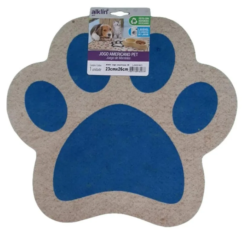 Jogo Americano Pet Premium Cães - Azul