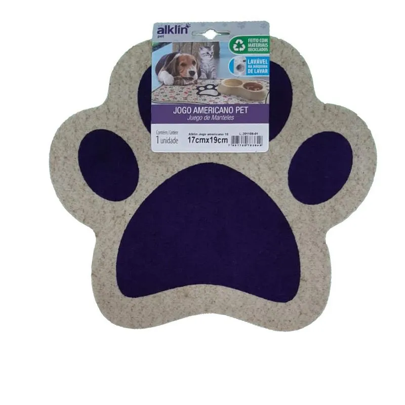 Tapete/jogo Americano Pet Premium Pequeno - Roxo