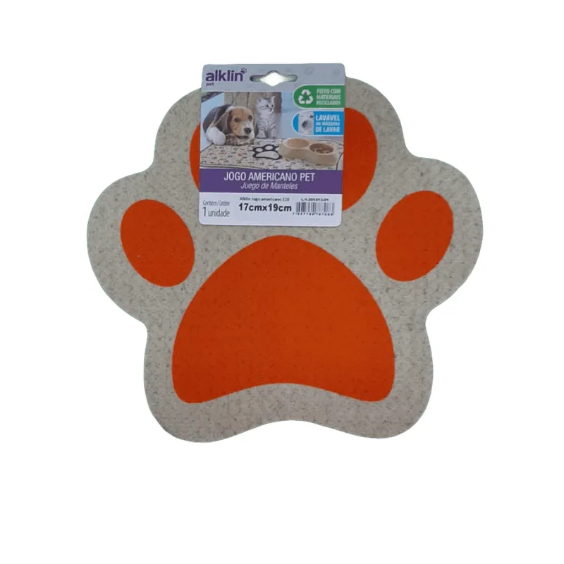 Tapete/Jogo Americano Pet Premium Pequeno - Laranja