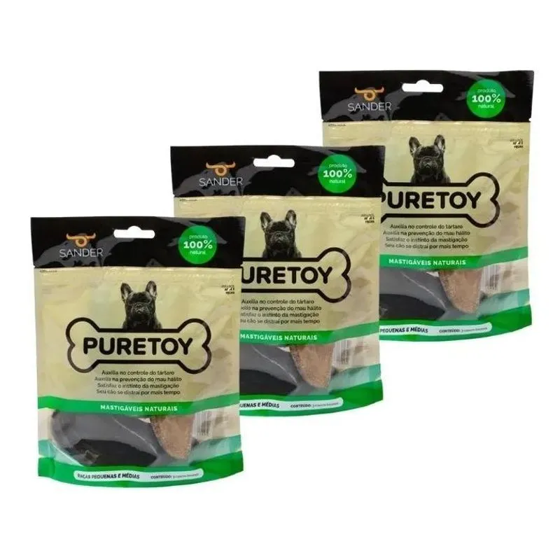 2x Kit Casco Bovino Puretoy - 3 Pacotes (9 Cascos)
