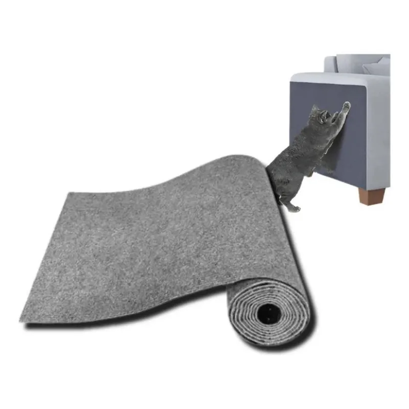2x Tapete Arranhador De Gato Protetor Para Sofa Com Adesivo