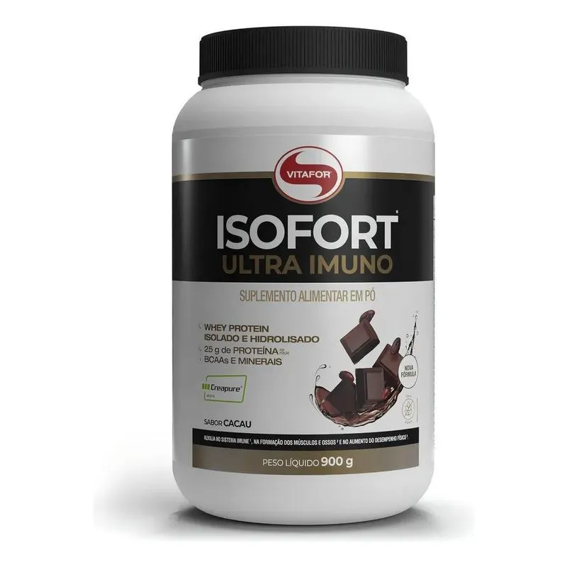 3x Isofort Ultra Imuno - 900g Cacau - Vitafor
