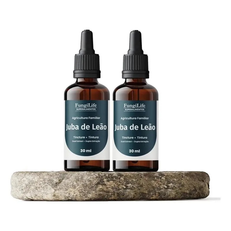 3x Kit 2 Extratos Juba De Leão 30ml Foco E Concentração